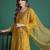 Floral Embroidered Thread Work Kurta with Trousers & With Dupatta