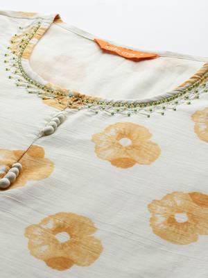 Floral Printed Empire Pure Cotton Kurta with Trousers & Dupatta 2