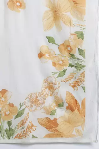 Floral Printed Empire Pure Cotton Kurta with Trousers & Dupatta