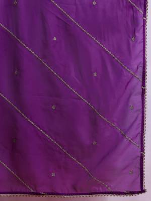 Women Ethnic Motifs Embroidered Empire Thread Work Liva Kurta with Trousers & With Dupatta 7