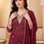 Women Bandhani Printed Regular Thread Work Kurta with Trousers & With Dupatta