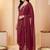 Women Bandhani Printed Regular Thread Work Kurta with Trousers & With Dupatta