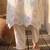 Women Floral Regular Thread Work Kurta with Trousers & With Dupatta