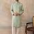 Mens teal jacquard ethnic motifs embroidered kurta with trouser