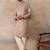 Mens taupe jacquard ethnic motifs embroidered kurta with trouser