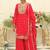Paisley Embroidered Sweetheart Neck Straight Zari Kurta With Palazzos & Dupatta