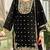 Paisley Embroidered Sequinned Straight Kurta With Palazzos & Dupatta