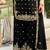 Paisley Embroidered Sequinned Straight Kurta With Palazzos & Dupatta