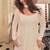 Off white fuax blooming party wear embroidery anarkali suit set