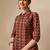 Placement embroidered chevron printed asymmetric co-ords