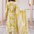 Women Floral Printed Regular Thread Work Pure Cotton Kurta with Trousers & With Dupatta