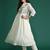Floral Embroidered Empire Thread Work Pure Cotton Kurta with Trousers & Dupatta
