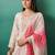Women Floral Embroidered Regular Mirror Work Kurta with Trousers & With Dupatta