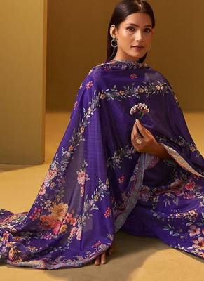 Women Floral Printed Regular Kurta with Trousers & Dupatta 5