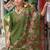 Floral Embroidered V-Neck Thread Work Liva Straight Kurta & Trousers With Dupatta