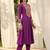 Women Ethnic Motifs Embroidered Pleated Mirror Work Kurta with Trousers