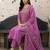 Lavender Embroidered Straight Kurta Trousers Dupatta Set Kurta Sets