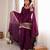 elegant wine kurta patiala set with embroidered border dupatta