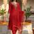 Women Ethnic Motifs Embroidered Regular Thread Work Liva Kurta with Trousers & With Dupatta