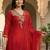 Women Ethnic Motifs Embroidered Regular Thread Work Liva Kurta with Trousers & With Dupatta