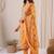 Floral Embroidered Straight Zari Work Kurta With Trousers & Dupatta