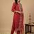 Women Ethnic Motifs Embroidered Regular Thread Work Kurta With Trousers & Dupatta