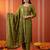 Women Ethnic Motifs Embroidered Regular Sequinned Kurta with Trousers & With Dupatta