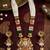 Gold-plated beaded kundan & meenakari long rani haar jewellery set