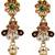 Gold-plated beaded kundan & meenakari long rani haar jewellery set