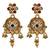 Women gold-plated kundan & pearl studded multi-strand choker jewellery set