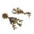 Gold-plated green & ruby enamelled kundan studded choker jewellery set