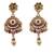 Women antique gold-plated multi-strand beaded rani haar jewellery set with earrings