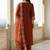 Women Ethnic Motifs Embroidered Regular Thread Work Liva Kurta with Trousers & With Dupatta