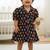 Black floral girls frock
