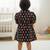 Black floral girls frock