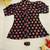 Black floral girls frock