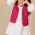 Red bandhej jacket frock