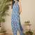 Floral Screen Printed V-Neck Pure Cotton Straight Kurta With Trousers