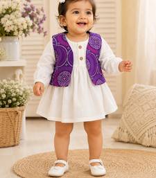Bandhej jacket frock set