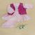Pink bandhej jacket frock