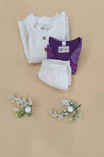 Bandhej jacket frock set