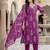 Women Floral Printed Regular Sequinned Pure Cotton Kurta with Trousers & With Dupatta