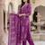 Women Floral Printed Regular Sequinned Pure Cotton Kurta with Trousers & With Dupatta