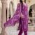 Women Floral Printed Regular Sequinned Pure Cotton Kurta with Trousers & With Dupatta