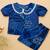 Girls navy abstract set