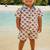 Turban printed boys cord-set