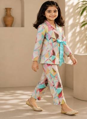 Peach geo co-ord set 2