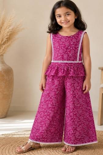 Wine ethnic co-ords