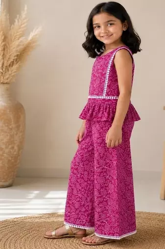 Wine ethnic co-ords