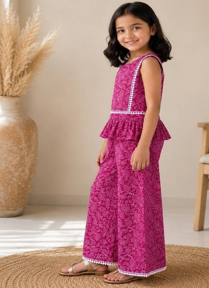 Wine ethnic co-ords